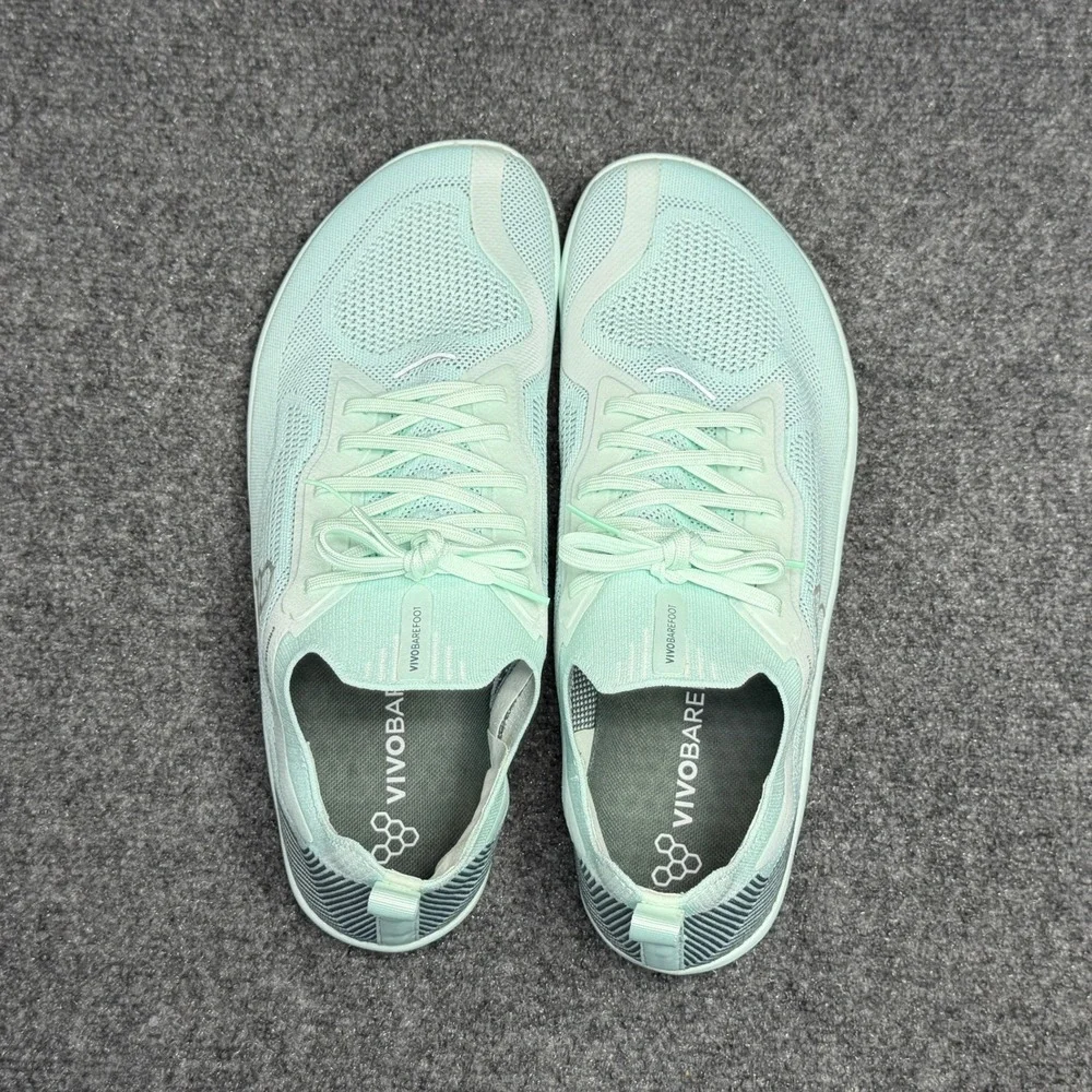 Vivobarefoot Primus Lite Knit Shoes Mens 12.5 Blue Athletic Run Running Training